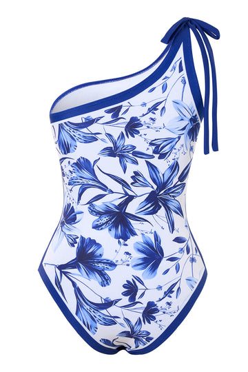 Maillot de bain Blue Print One Shoulder